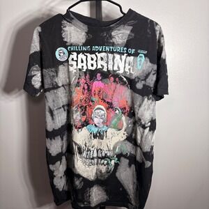 Archie Comics Chilling Adventures of Sabrina Tie Dye Graphic T-Shirt Black M